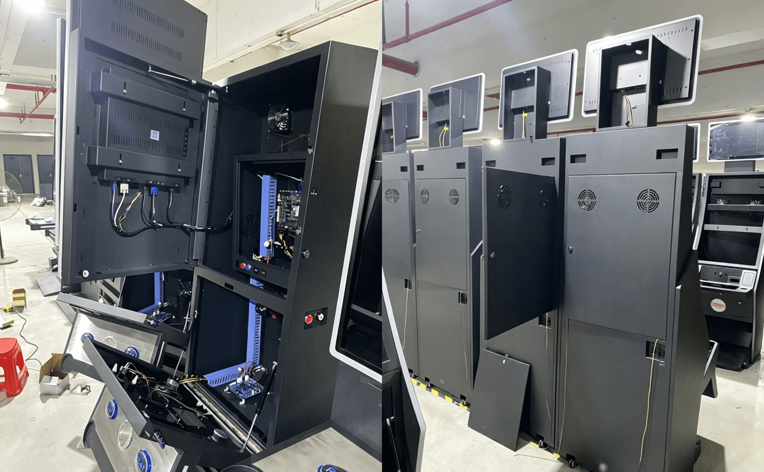 Newest High Quality American Stand up Skill Game Machine Amusement Fire Multi Games Metal Cabinet