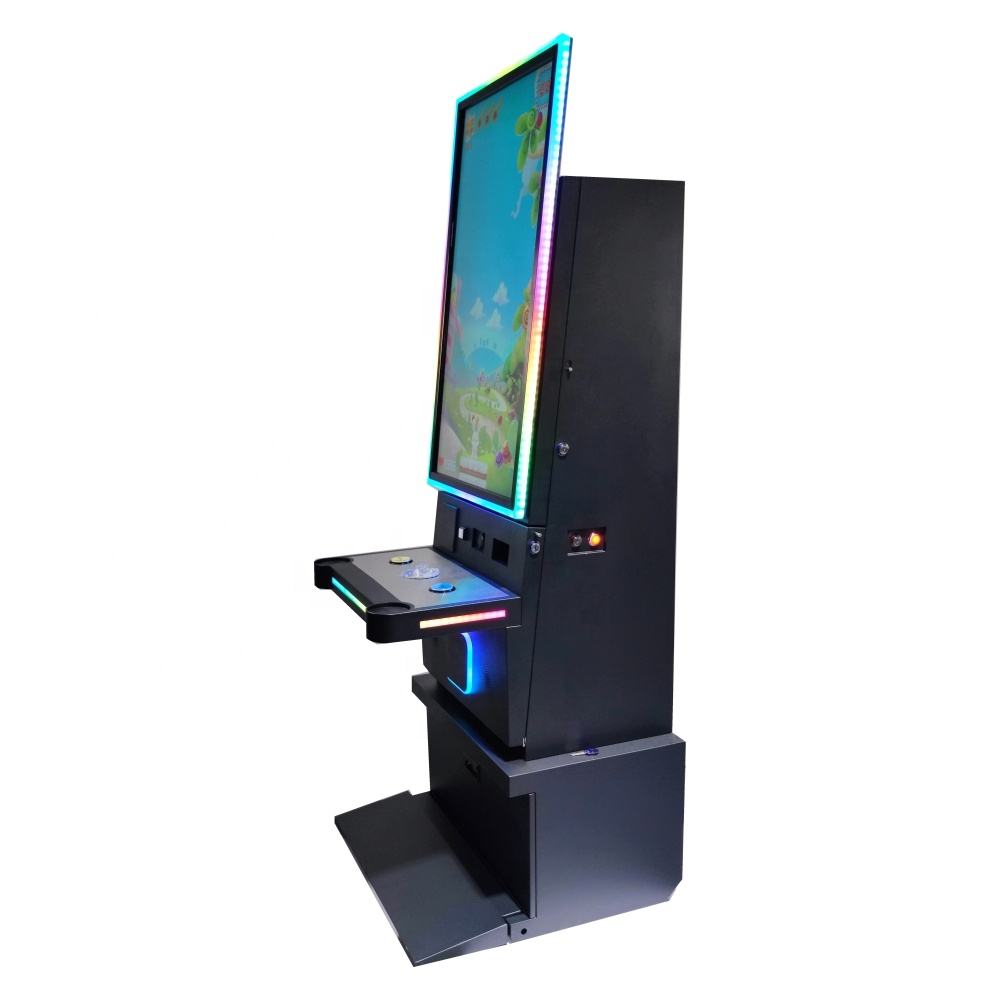 43 Inch Vertical Fusion Skill Gaming Machine 2 Buttons Console Fire Link Game Cabinet with Cup Holder for Gas Station C-store