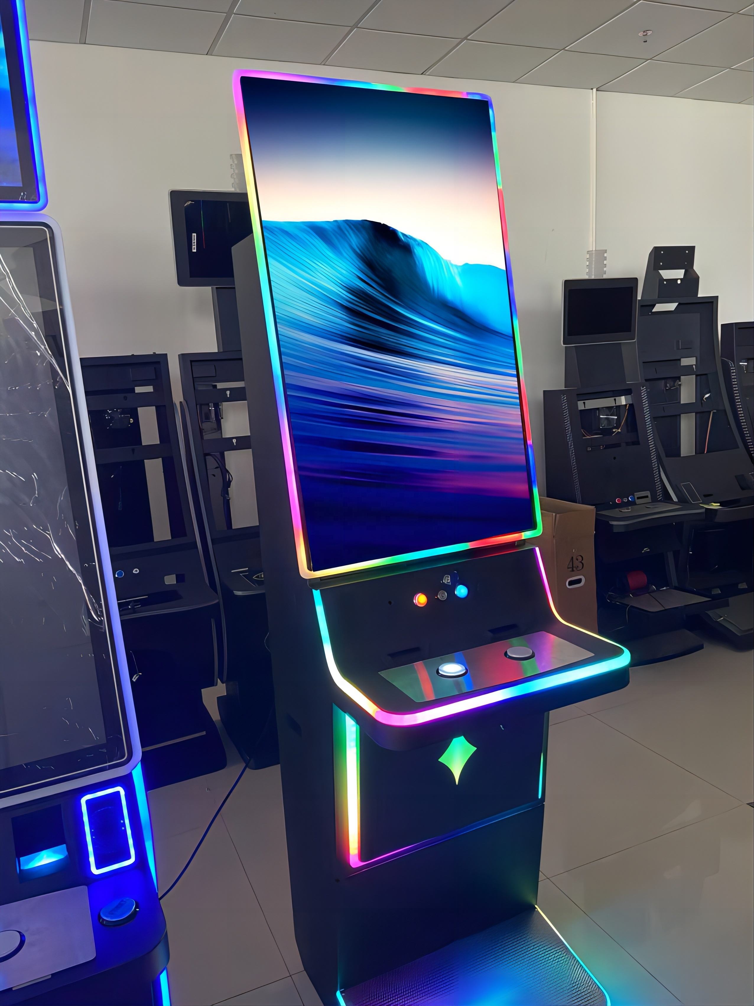 USA 43 Inch Touch Screen Rakin Bacon Skill Game Machine with Printer and Bill Acceptor for Arcade Machine Game