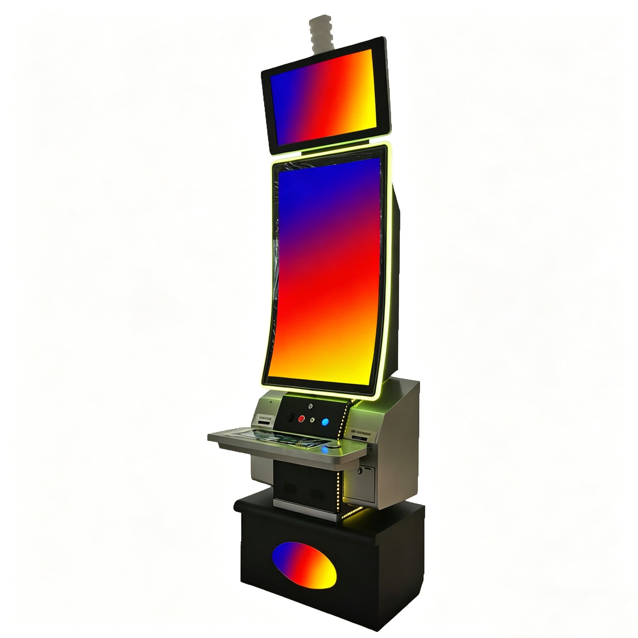 2025 Newest Fire Metal Game Cabinet 43 Inch J Curved Game Touch Screen Display Cabinet Arcade Machine Skill Game Machine