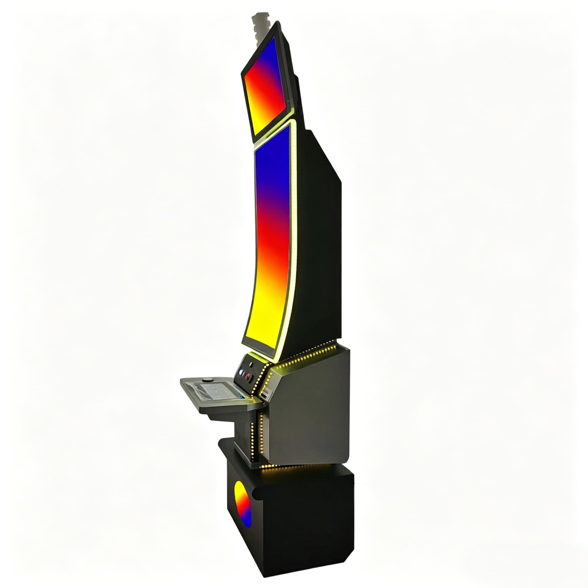 2025 Newest Fire Metal Game Cabinet 43 Inch J Curved Game Touch Screen Display Cabinet Arcade Machine Skill Game Machine